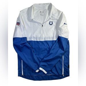 Nike NFL Indianapolis Colts Coaches 1/2 zip Shirt Jacket On Field Size S